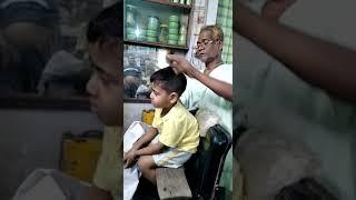 Head massage by indian Barber very relaxing talking massage from little soft hands vlog