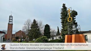 Gustavo Moreno Morales unterwegs im Grenzdurchgangslager Friedland