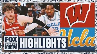 Wisconsin Badgers vs. UCLA Bruins Big Ten Tournament Highlights | FOX College Hoops