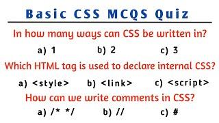 CSS Basic MCQS Quiz | CSS Most Important Mcqs Questions | Top 10 CSS MCQs Question | #LadlaQuizPoint