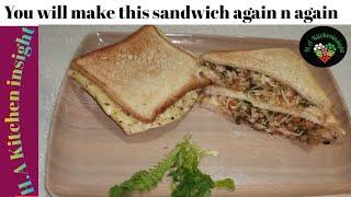 No fail and Super delicious Street style sandwich ||H.A Kitchen insight ||street food||