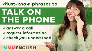 Must-know Phone Phrases ️ Talk Confidently On The Telephone in English!