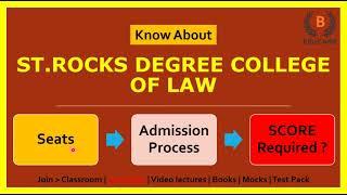 ST ROCKS DEGREE COLLEGE OF LAW