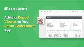 Adding the Report Viewer to Your React Boilerplate App | Bold Reports