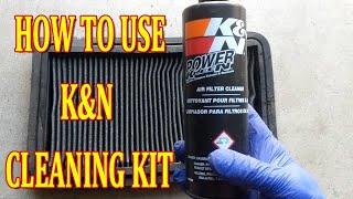 HOW TO CLEAN K&N AIR FILTER USING RECHARGE KIT ( CLEANING & RECHARGING) REUSABLE AIR FILTER