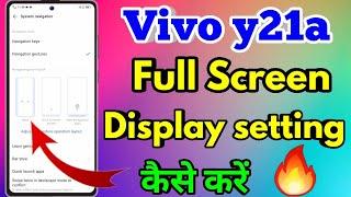 How To Full Screen Display In Vivo y21a | Vivo y21a Full Screen Display Setting