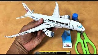 Cheap and easy paper plane JAL787 【stay home】