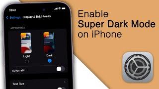 How to Enable Ultra Dark Mode on iPhone! [2023]