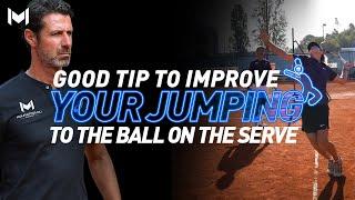 Good Tip to Improve Your Jumping to the Ball on the Serve!