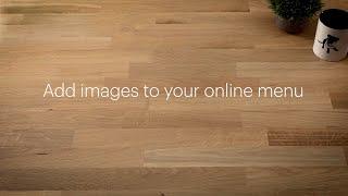 Add images to your online menu