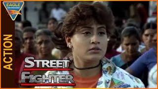 Street Fighter Hindi Dubbed Movie || Vijayashanthi Best Action Scene || Eagle Hindi Movies