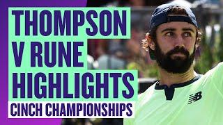 COMEBACK WIN for Thompson! | Highlights - Holger Rune v Jordan Thompson | cinch Championships 2024