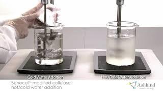 Benecel™ Modified Cellulose Hot/Cold Water Addition