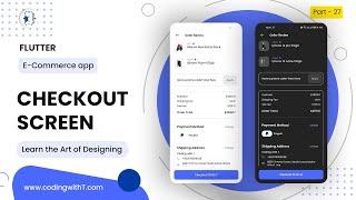 Flutter Checkout Page | Flutter eCommerce App UI