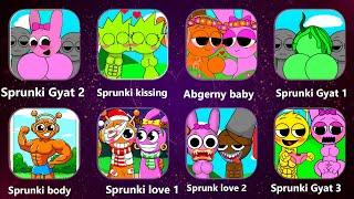 Incredibox Sprunki Gyat, Gyat 2, Sigma, Sus, Sprunki Edition Sinner, Sprunki Kissing Mod, Phase Love