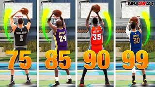 BEST JUMPSHOTS FOR ALL BUILDS + 3PT RATINGS in NBA 2K24! BEST JUMPSHOT SEASON 4