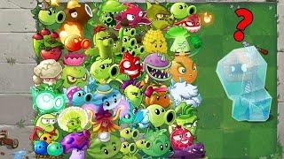 All Plants POWER-UP vs 99 Frozen Brickhead Zombies - Who Will WIn? - PvZ 2 Challenge