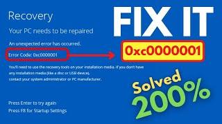 How to Fix Error 0xc0000001 in Windows 10/11/7 - BEST FIX! 2022