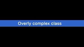 Code Analysis series in Intellij: Class Complexity Analysis