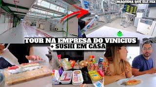 TOUR PELA EMPRESA DO VINICIUS, MERCADO, SUSHI EM CASA e muito mais  - Bruna Paula