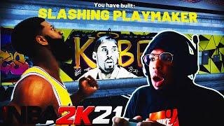 FIRST GAME NBA 2K21 PARK WITH THE BEST RARE SLASHING PLAYMAKER SF BUILD FOR CONTACT DUNKS