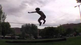  Trickline Madness in MOAB! ️ Alpha Mike and Andy Lewis RAGE on a High-Flying Slackline Session