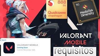 VALORANT MOBILE REQUISITOS  Requisitos para jugar VALORANT móvil En celular de gama baja