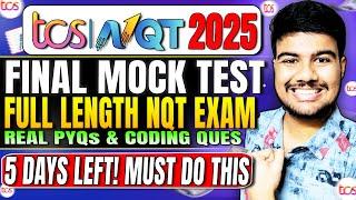  TCS NQT 2025: Full-Length Mock Test | Ace Ninja, Digital & Prime!