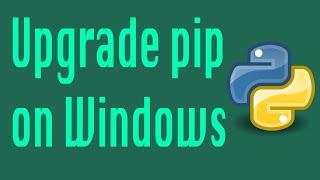 Quick way to Upgrade pip on your windows computer using CMD from Python Install location (--upgrade)