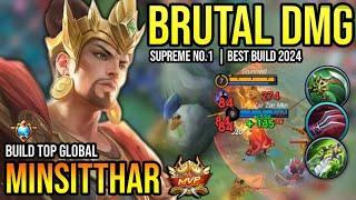 MINSITTHAR BEST BUILD 2024 | BUILD TOP GLOBAL MINSITTHAR GAMEPLAY | MOBILE LEGENDS