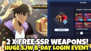 2 FREE SSR SJW WEAPONS & MORE! DON'T MISS THIS!! BEST CHOICES FOR WEAPONS! [Solo Leveling: Arise]