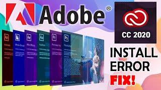 ADOBE CC 2020 PRODUCT INSTALL ERROR FIX