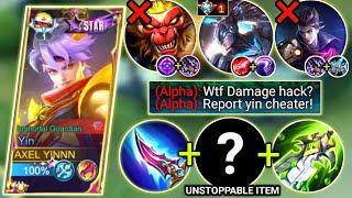 YIN VS HYPER ALPHA AND ANNOYING ROAMER HILDA | YIN HYPER CARRY BUILD & EMBLEM 2023 | MOBILE LEGENDS