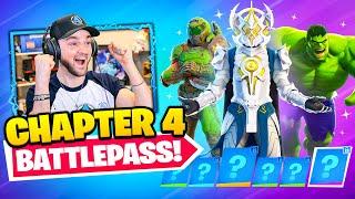 *NEW* Fortnite CHAPTER 4 Battle Pass! (Secret Skins)