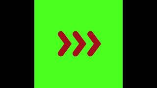 Animated arrows on green screen