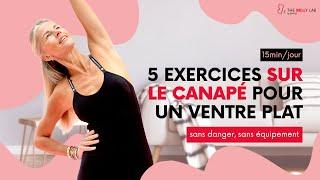 5 exercices ventre plat sur son canapé 