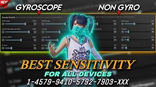 Update 3.7 Best Sensitivity Settings 2025  For All Devices Android And IOS Gyroscope And Non Gyro 