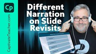 Different Audio on a Lesson Menu Slide Revisit in your Adobe Captivate Classic eLearning Project