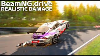 NURBURGRING Jump Compilation BUT With REALISTIC DAMAGE #3 | BeamNG Drive