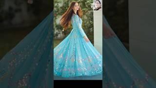 Winter long frock design// new long frock Maxi design// mirror work frock design #short video