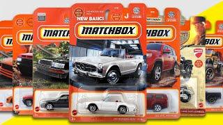 Showcase - 2024 Matchbox Basics Mix K Case & Upcoming Models, Ducati Scrambler, MB 230SL, Radical.