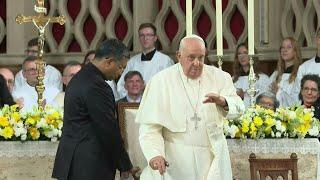 Pope Francis meets Luxembourg's Catholic community | AFP