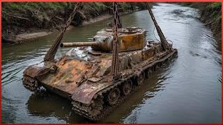 Эксперты спасают танк ВОВ из реки | Заведется ли танк Второй мировой? by @Vasyl54