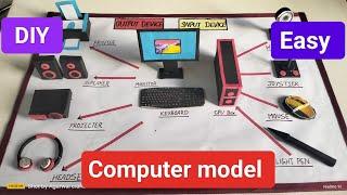 Computer input and output device model - Diy - Easy project by @Agarwalcrafts