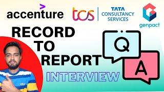 Accenture R2R Interview Questions & Answers - Freshers | Record to Report R2R Process | Genpact R2R