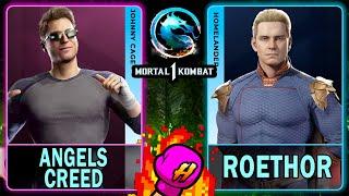 MK1 Angels Creed (JOHNNY CAGE) VS Roethor (HOMELANDER)Mortal Kombat 14K 60ᶠᵖˢ