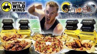 THE BUFFALO WILD WINGS SUPER BOWL CHALLENGE! (15,000+ CALORIES)