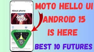 NEW MOTO HELLO UI WITH ANDROID 15 !  | HELLO UI ANDROID 15 #android #android15 #helloui #moto