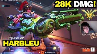 28k DMG! HARBLEU INSANE ZARYA GAMEPLAY | CIRCUIT ROYAL | OVERWATCH 2 SEASON 12