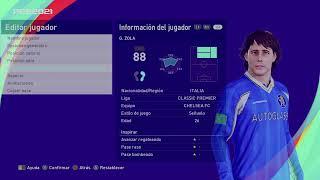 Gianfranco Zola - PES Clasico (Face, Body& Stats)